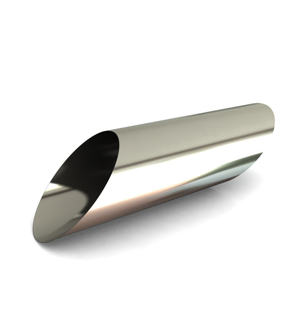 45 Degree Twin Wall Sleeve in Stainless Steel - 200mm