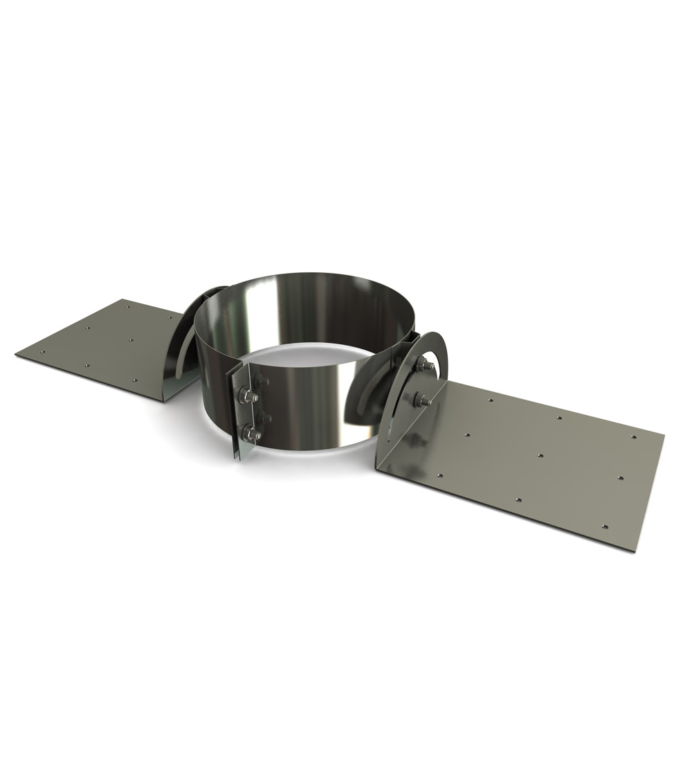 Twin Wall Roof Support Bracket in Stainless Steel - 175mm