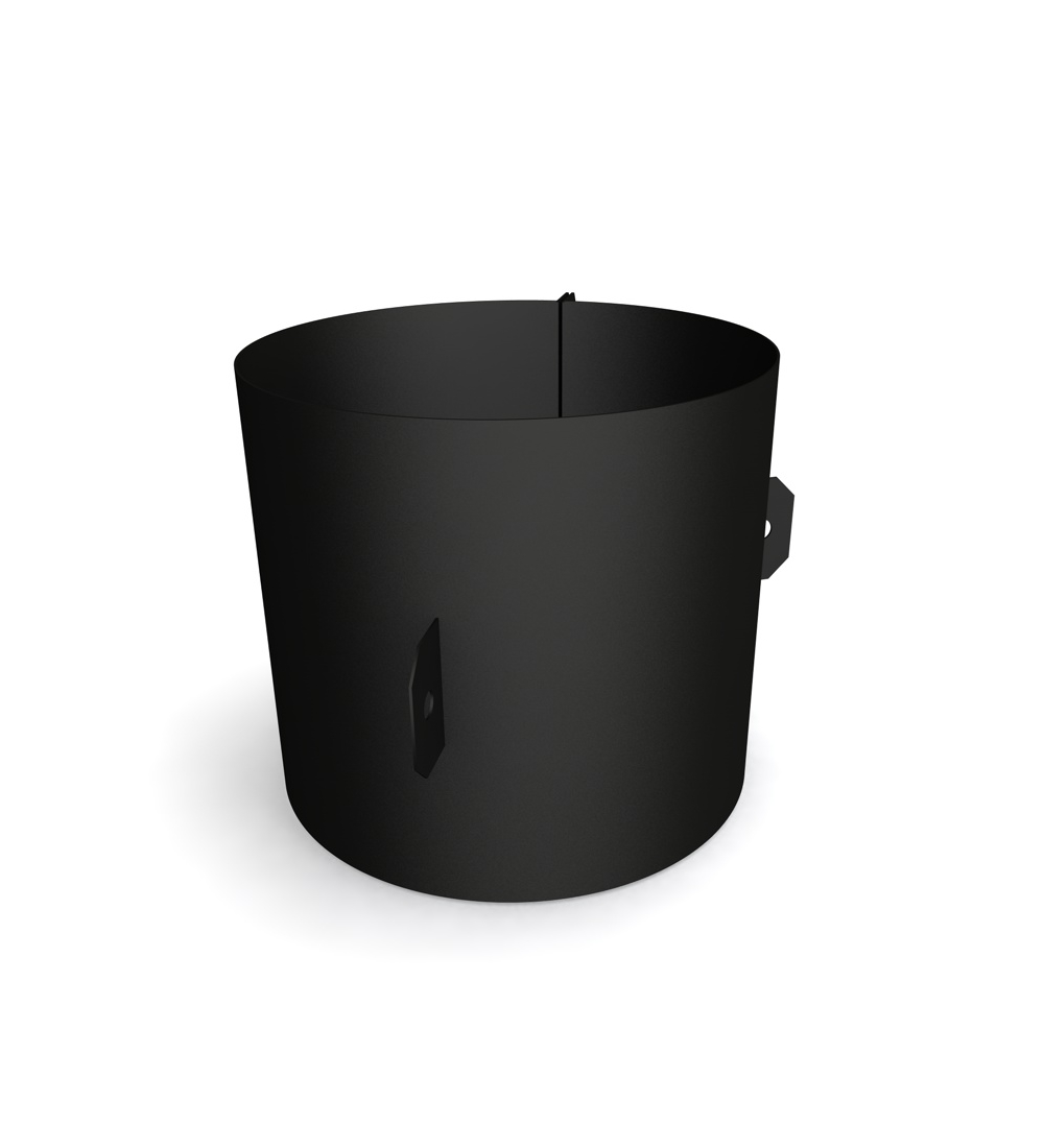 Twin Wall Guy Wire Bracket in Matt Black - 200mm