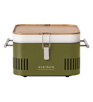 Everdure Cube Portable Charcoal BBQ in Khaki