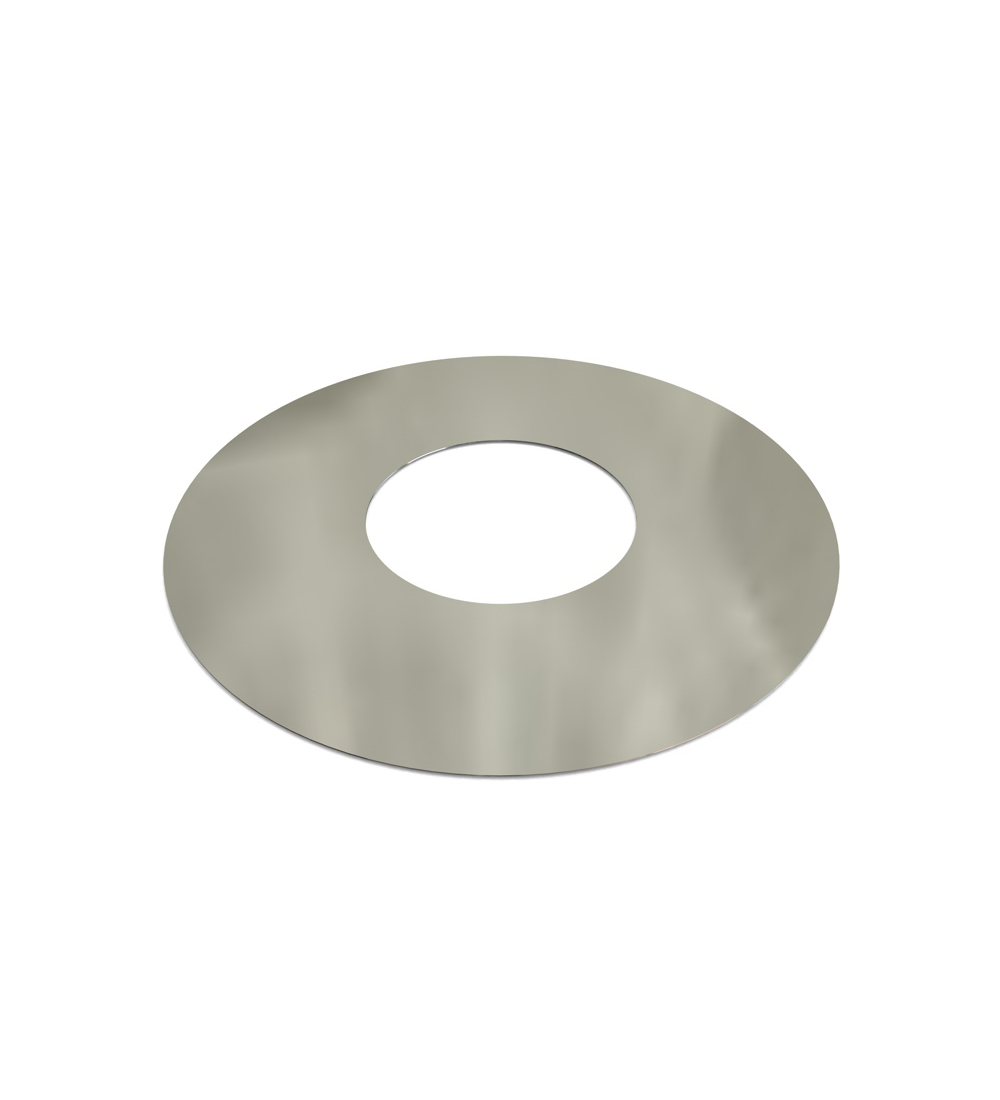 0 Degree Twin Wall 1-Piece Finishing Plate in Stainless Steel - 175mm