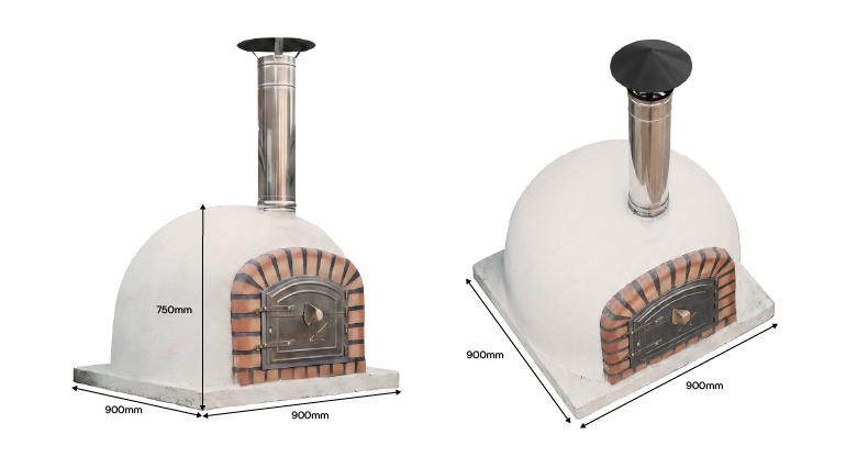 900mm - 900mm Outdoor Wood Fired Pizza Oven