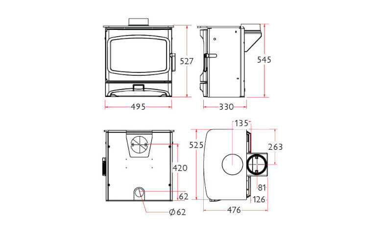 Charnwood Aire 4 Wood Burning Ecodesign Stove