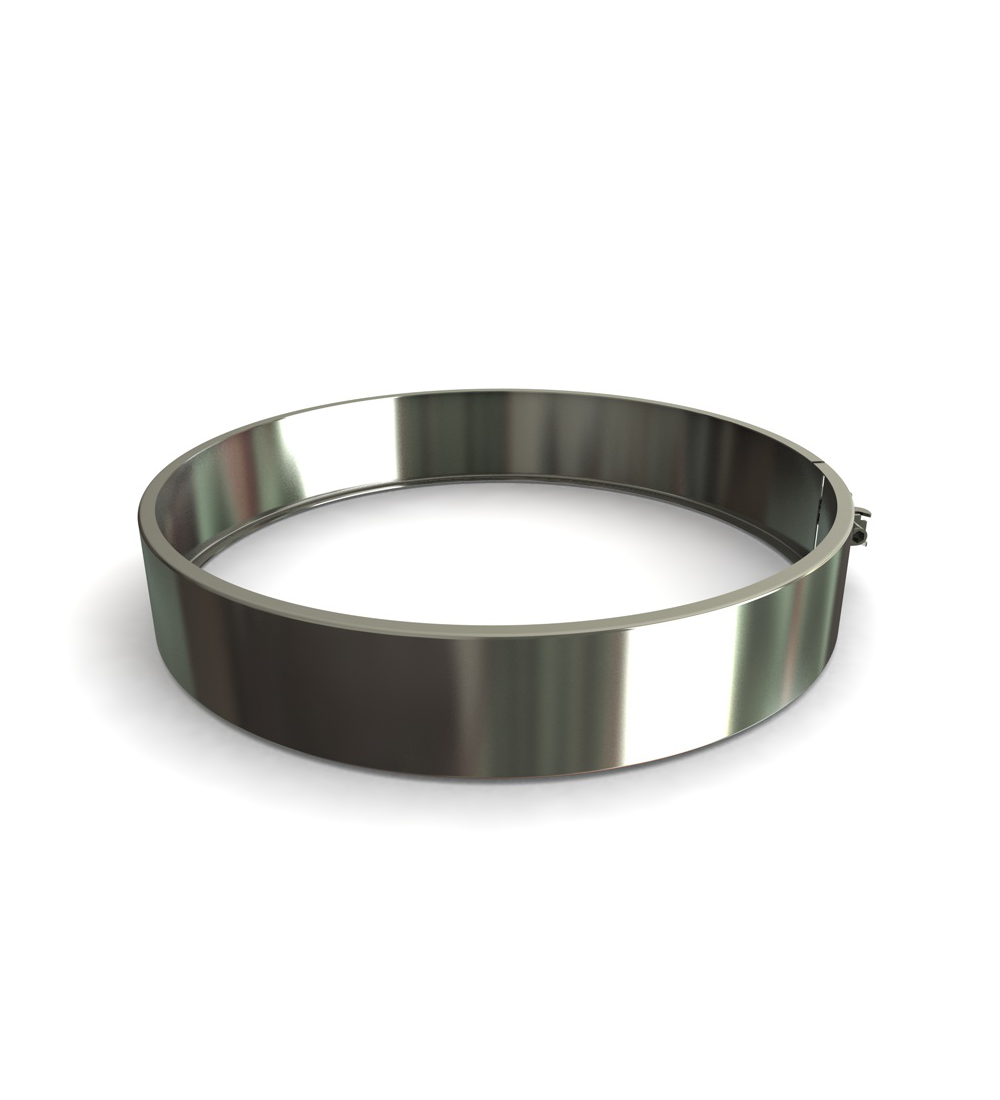 Narrow Twin Wall Locking Band in Stainless Steel - 200mm