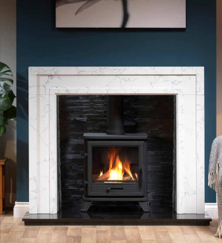 Pennman Bassington Multifuel Stove in Matt Black with Standard legs