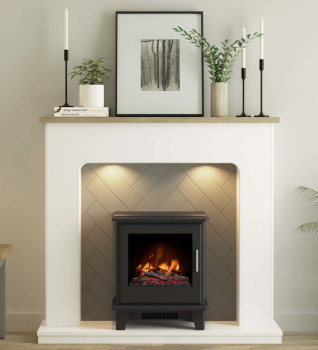 Flare Sennen Timber Inglenook Fireplace — Direct Stoves