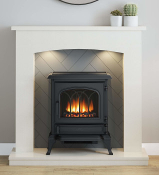 Flare Woodbridge Micro Marble Inglenook Fireplace — Direct Stoves
