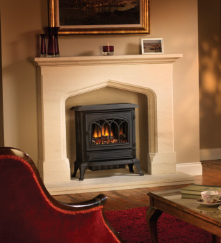 Broseley Canterbury Electric Stove with Traditional Arched Door