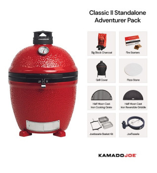 Kamado Joe - Classic Joe Series II Standalone Grill - Adventurer Pack
