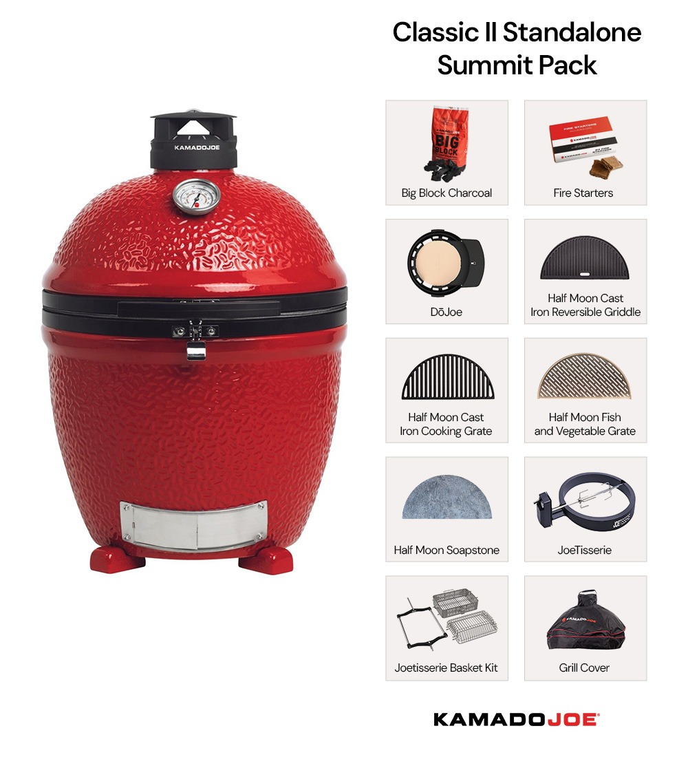 Kamado Joe - Classic Joe Series II Standalone Grill with Summit Pack
