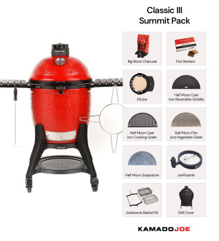 Kamado Joe - Classic Joe Series III Grill with Summit Pack