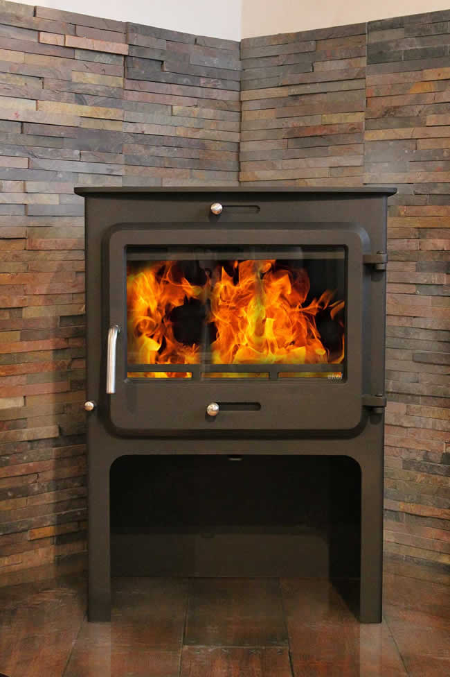 Ekol Clarity High 12kW Wood Burning / Multifuel Ecodesign Stove