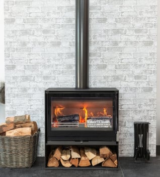 Mendip Christon 750 Log store Defra Wood Burning Stove