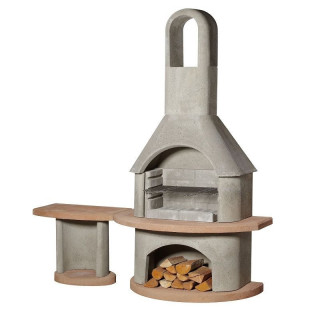 Buschbeck Stone BBQ Fireplace - Carmen Set BBQ