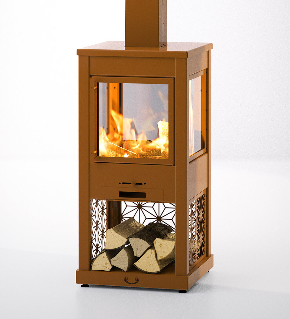 Rust Stove Pollen Hive Rust Outdoor Stove | Direct Stoves
