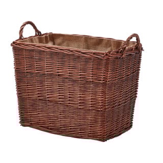 Wovenhill Wicker Bronze Large Rectangle Log Basket