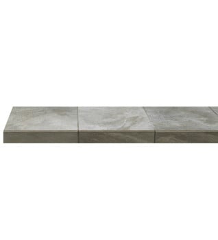 48-inch Olive Slate Tiled Hearth with Tongue