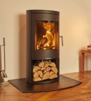 Opus Melody 5kW DEFRA Wood Burning Stove With Log Store