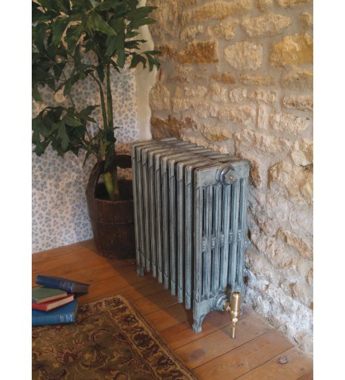 Carron Victorian 6 Column Cast Iron Radiator - 630mm x 1054mm, 17 Sections, Natural Cast