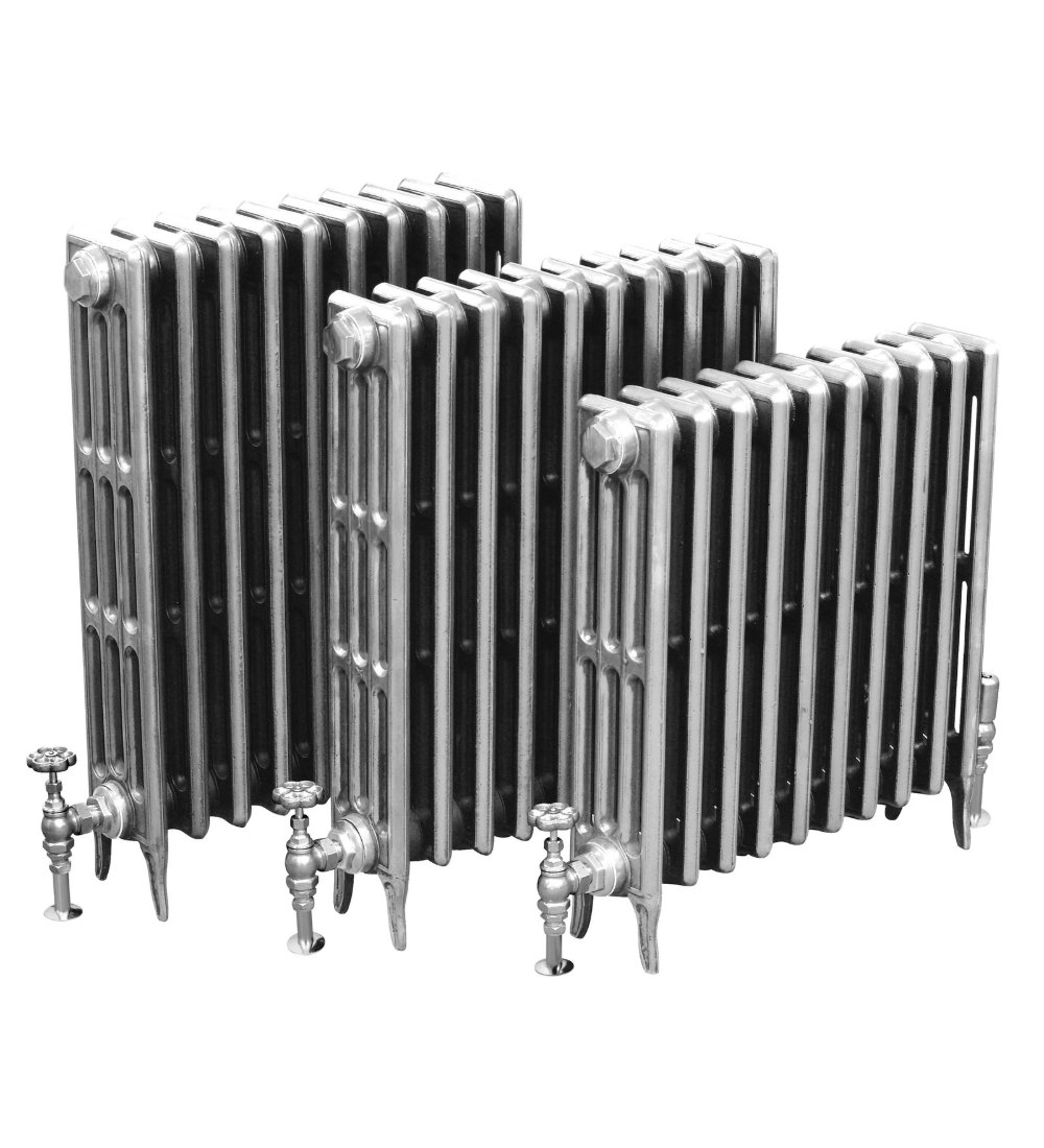 Carron Victorian 4 Column Cast Iron Radiator - 460mm x 1010mm, 16 Sections, Hand Burnished