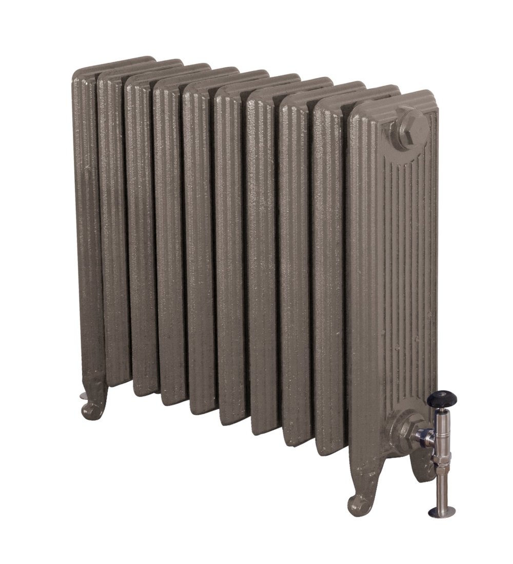 Carron Churchill Cast Iron Radiator - 670mm x 794mm, 10 Sections, Foundry Grey