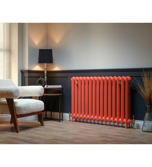 Carron Princess Cast Iron Radiator - 610mm x 934mm, 12 Sections, Hand Burnished