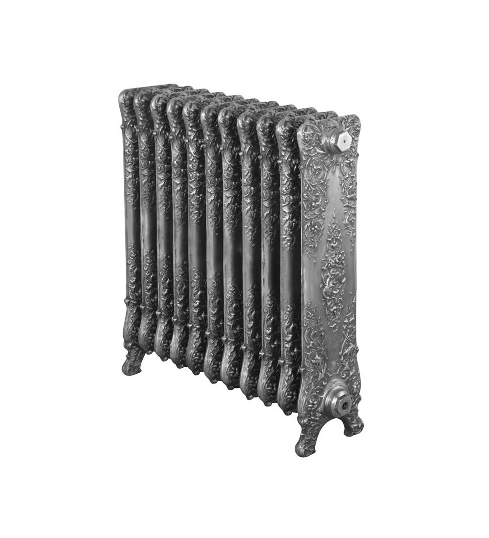 Carron Verona Cast Iron Radiator - 800mm x 716mm, 11 Sections, Hand Burnished