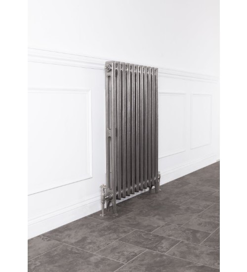 Carron Rathmell 2 Column Cast Iron Radiator - 1030mm x 902mm, 14 Sections, Satin Black