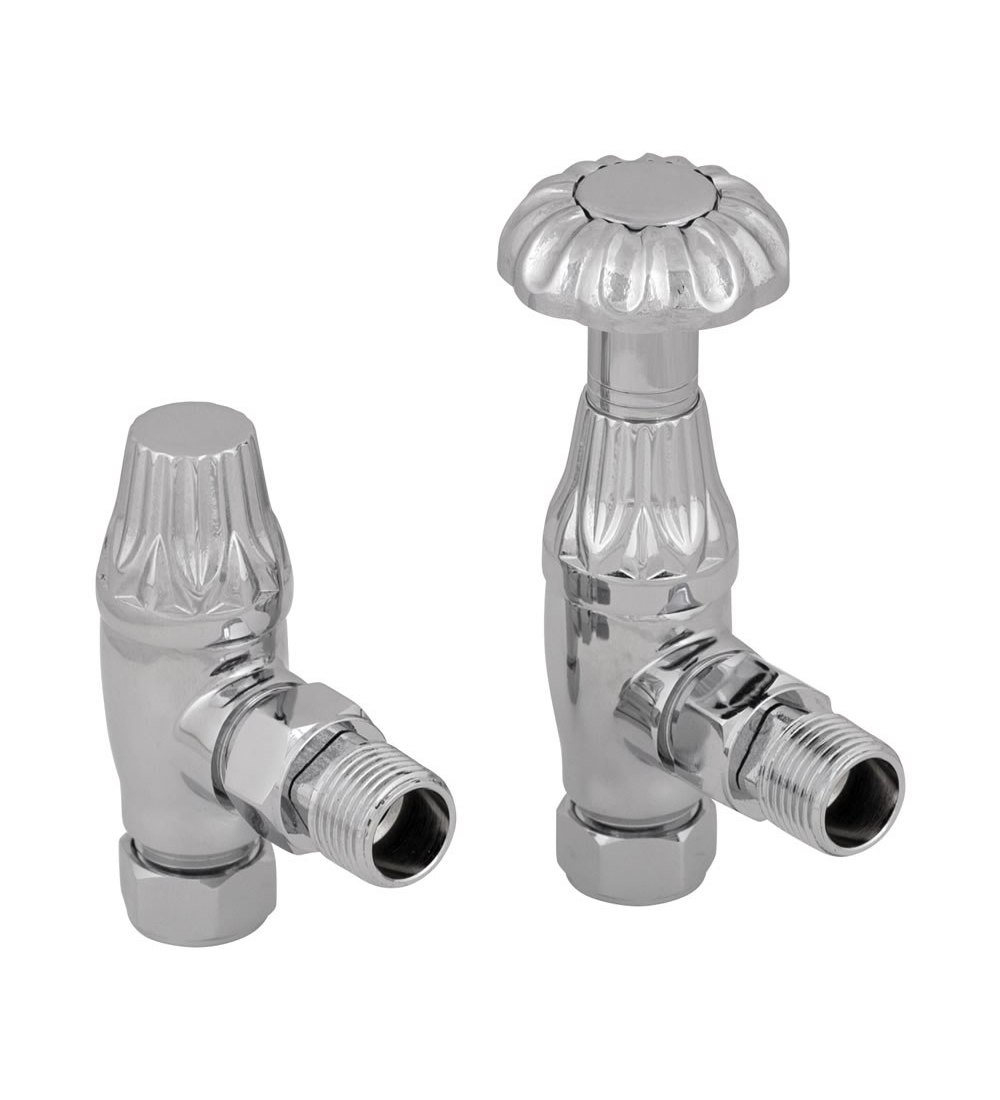 Carron Crocus Wheel Manual Radiator Valve - Chrome