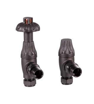 Carron Crocus Wheel Thermostatic Radiator Valve - Pewter