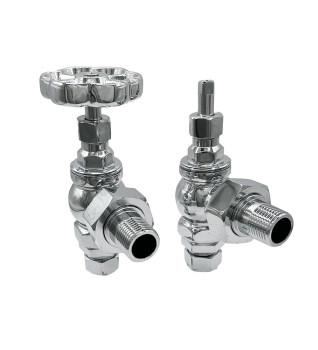 Carron Daisy Wheel Manual Radiator Valve - Chrome