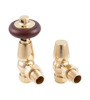 Carron Kingsgrove Thermostatic Radiator Valve - Brass (Lacquered)