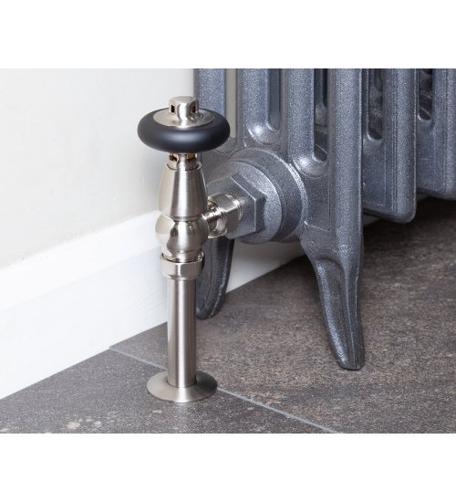 Carron Kingsgrove Thermostatic Radiator Valve - Satin Nickel