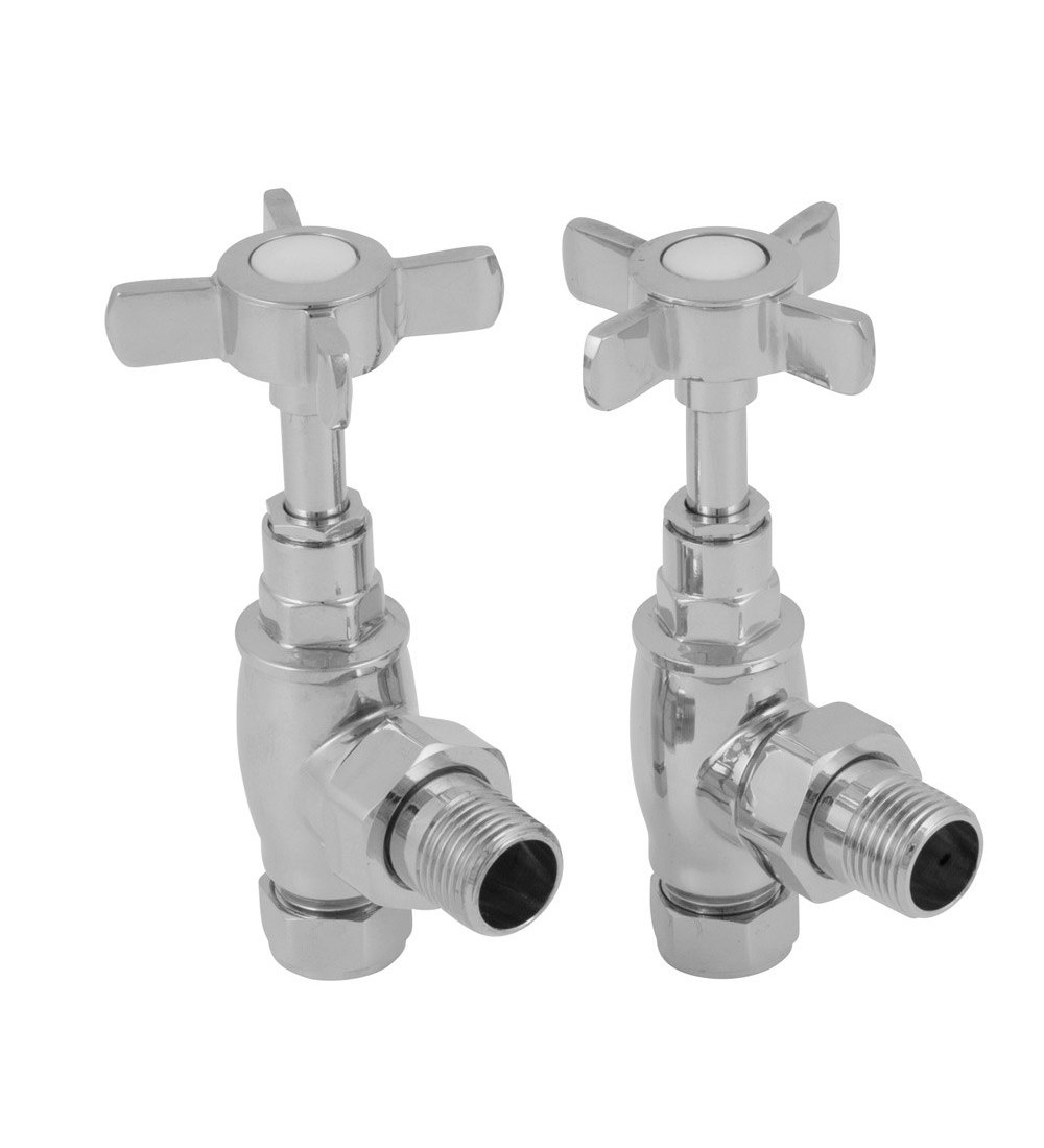 Carron Towel Rail Manual Radiator Valve - Chrome