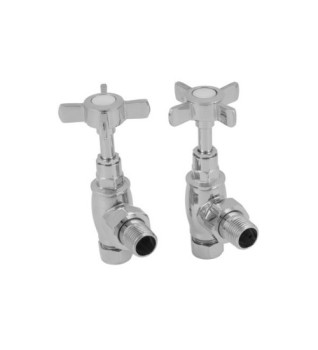 Carron Towel Rail Manual Radiator Valve - Chrome