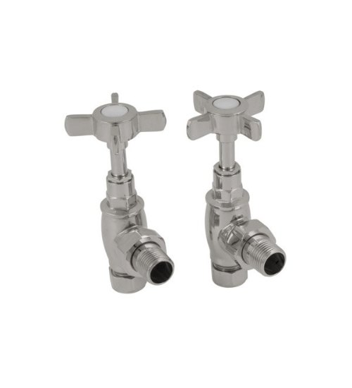 Carron Towel Rail Manual Radiator Valve - Polished Nickel