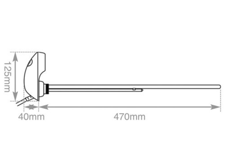 Carron Electric Radiator Heating Element 1200W - Satin