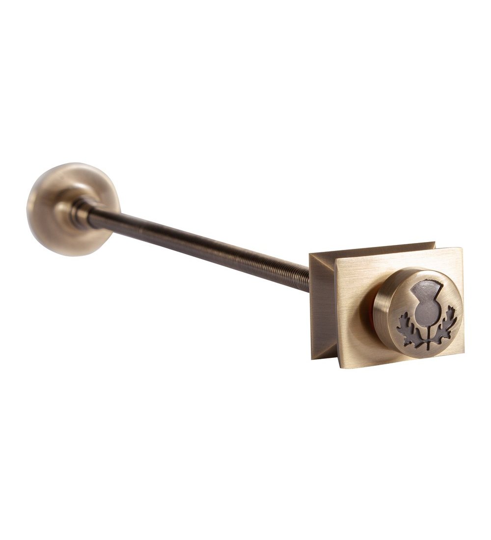 Carron Thistle Radiator Wall Stay 300mm - Antique Brass (Lacquered)
