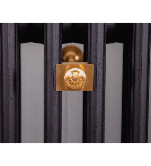 Carron Thistle Radiator Wall Stay 200mm - Brushed Brass (Lacquered)