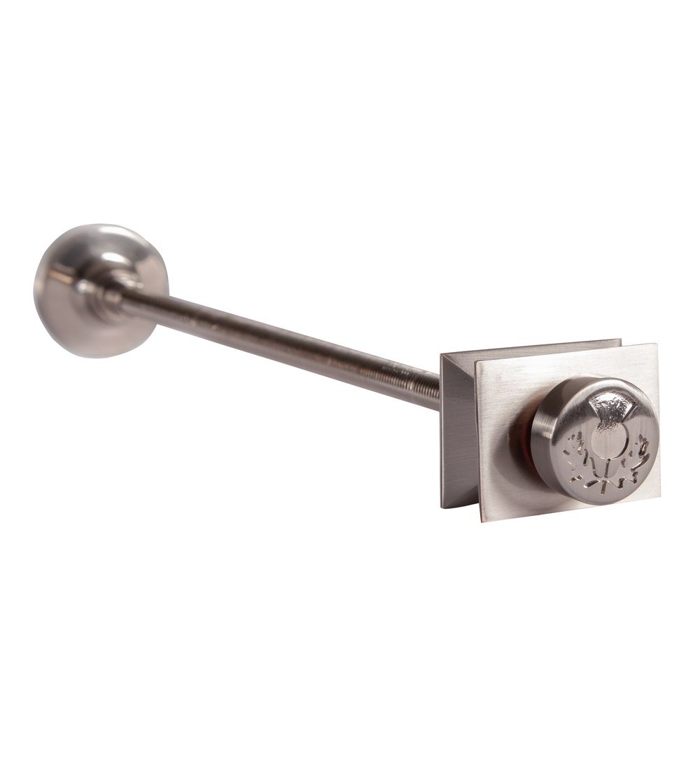 Carron Thistle Radiator Wall Stay 300mm - Satin Nickel
