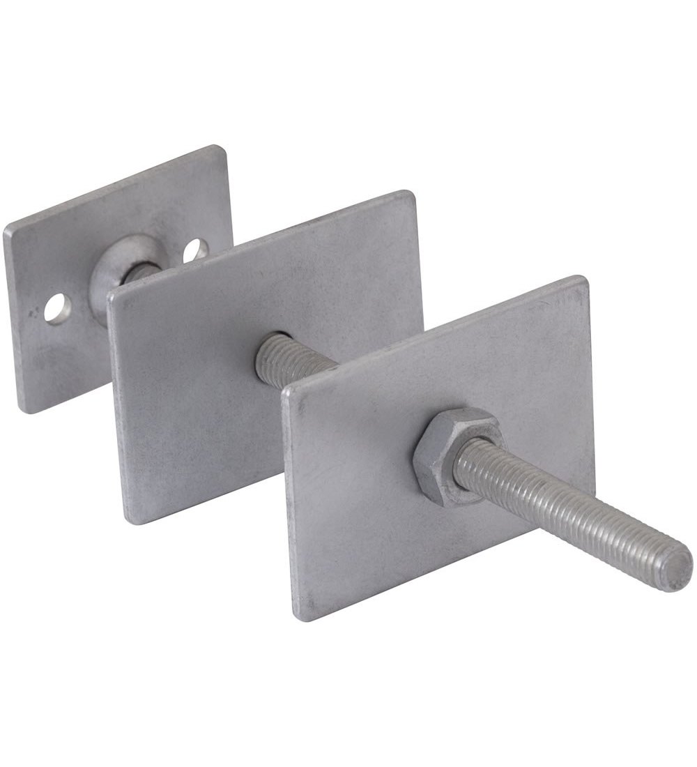 Carron Radiator Wall Stay - Square Plate, Galvanised