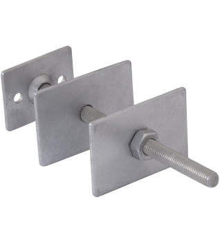 Carron Radiator Wall Stay - Square Plate, Galvanised