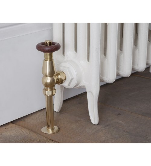 Carron Radiator Pipe Shroud - Brass (Lacquered)
