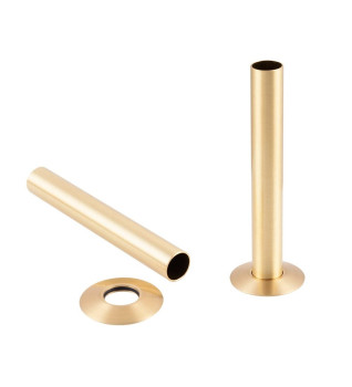 Carron Radiator Pipe Shroud - Brushed Brass (Lacquered)