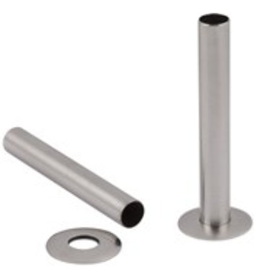 Carron Radiator Pipe Shroud - Satin Nickel
