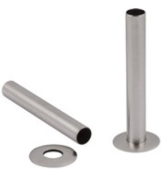 Carron Radiator Pipe Shroud - Satin Nickel