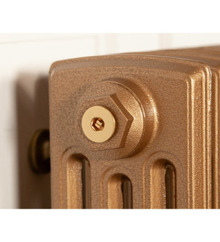 Carron 1/2" Radiator Bleed Valve - Brushed Brass (Lacquered)