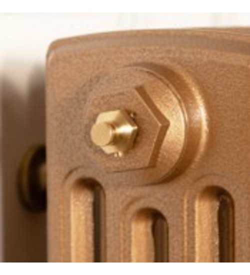 Carron 1/2" Luxury Radiator Bleed Valve - Brushed Brass (Lacquered)