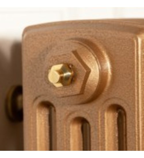 Carron 1/2" Luxury Radiator Bleed Valve - Polished Brass (Lacquered)