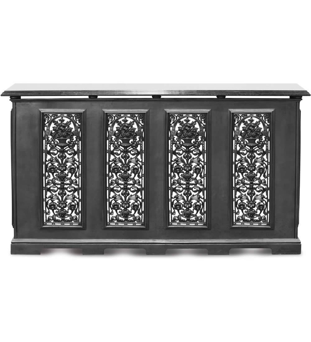 Carron Cast Iron 4 Panel Radiator Cover with Granite Top